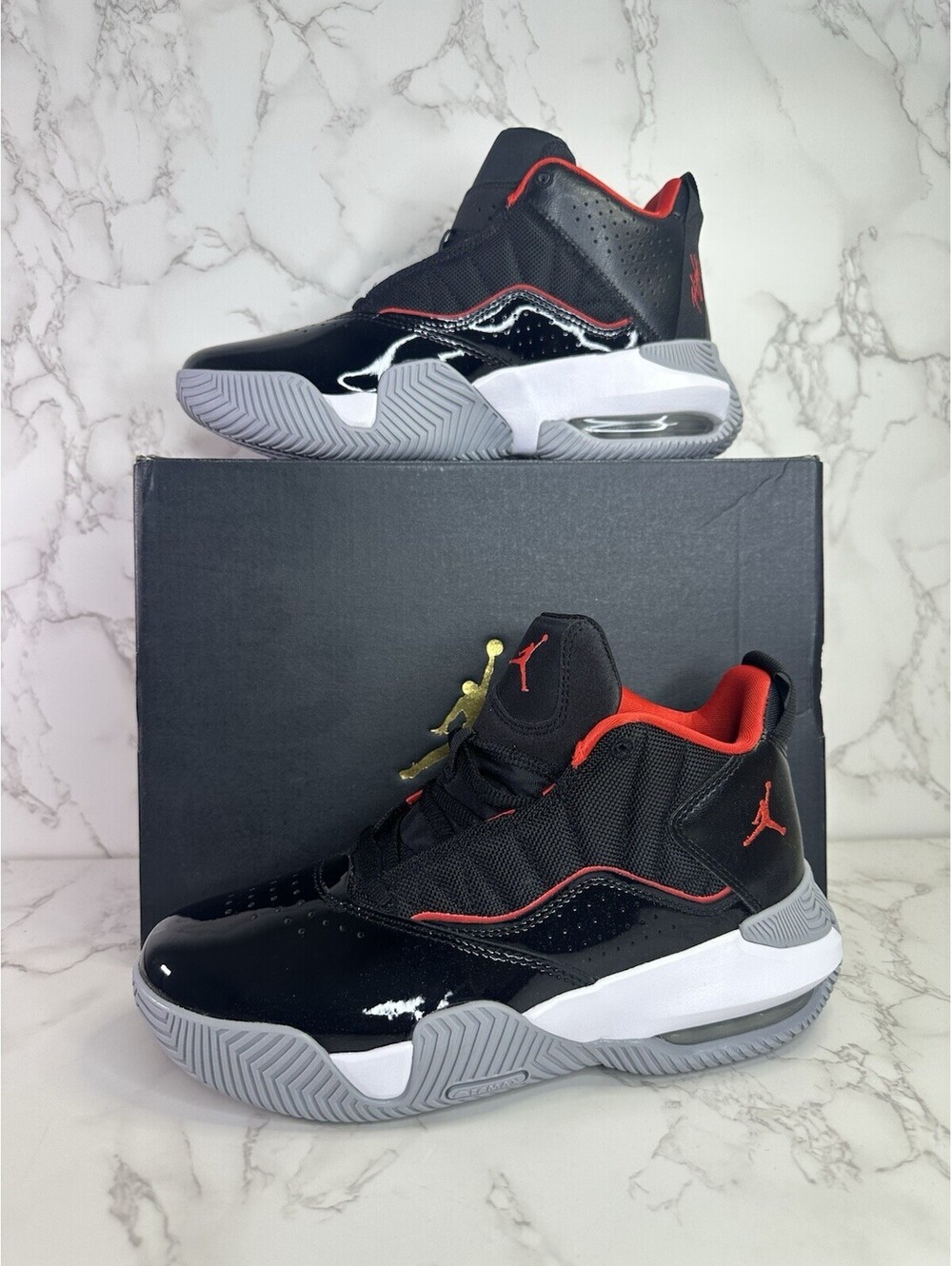 Nike Air Jordan Stay Loyal Bred Black Chile Red DC7230-001 Size 6.5Y W/8 NIB